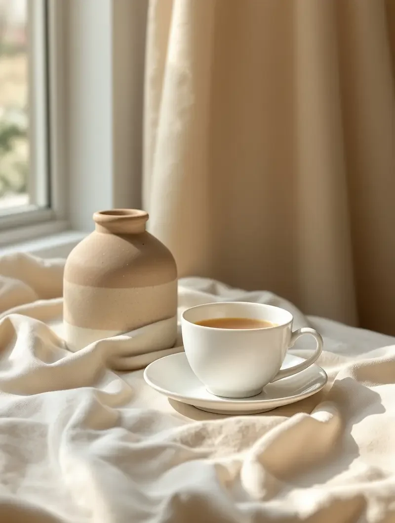 陶罐与白茶 - stilllife 高清写真图片