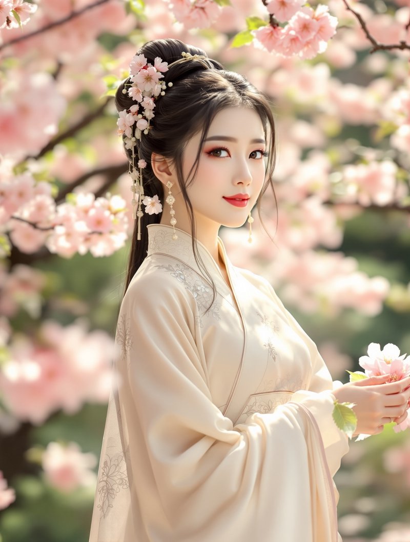 汉服·海棠依旧 - hanfu 高清写真图片